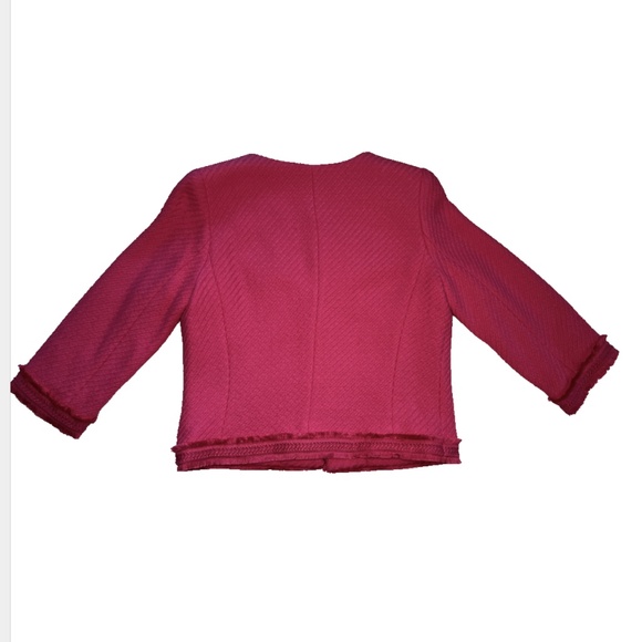 Carslile/Etcetera short summer jacket with 3/4 length sleeves, Size 6. Hot pink - Picture 4 of 5